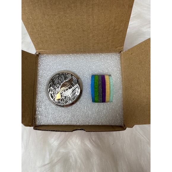 New Young Living Car Vent Diffuser ROSE GOLD +6 Felt Pads - Picture 6 of 6